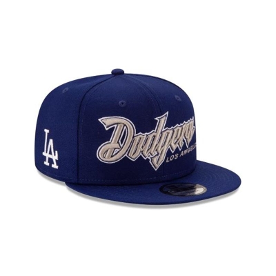 Blue Los Angeles Dodgers Hat - New Era MLB Slab 9FIFTY Snapback Caps USA6945371